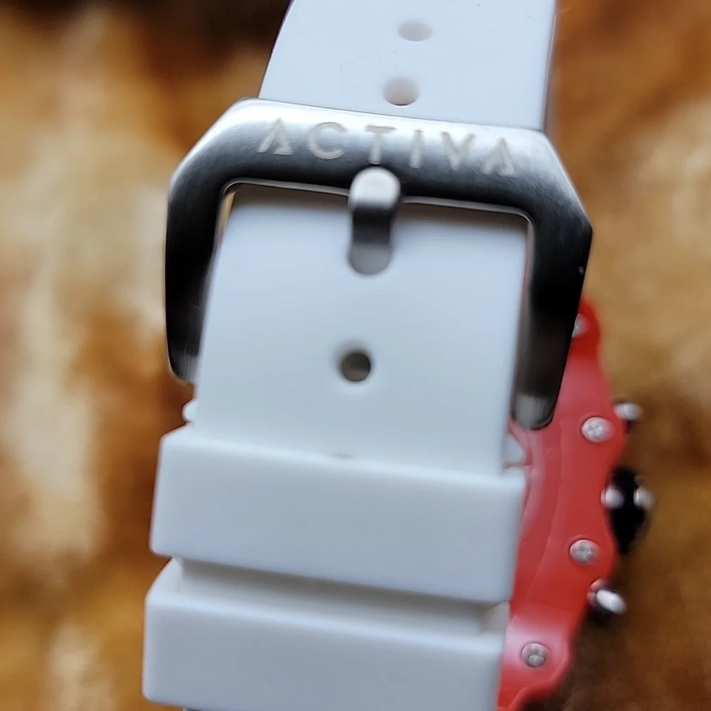 Activa Essentials ACW2305-022 Men's Watch Skeleton 44.3mm Red White Chronograph